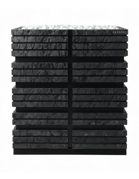 Электропечь Sangens W Brick Graphite для бани — кирпич графитового цвета, парная от 28 до 38 м³ (фото 2)