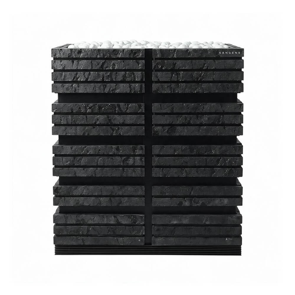 Электропечь Sangens W Brick Graphite для бани — кирпич графитового цвета, парная от 28 до 38 м³ (фото 2)