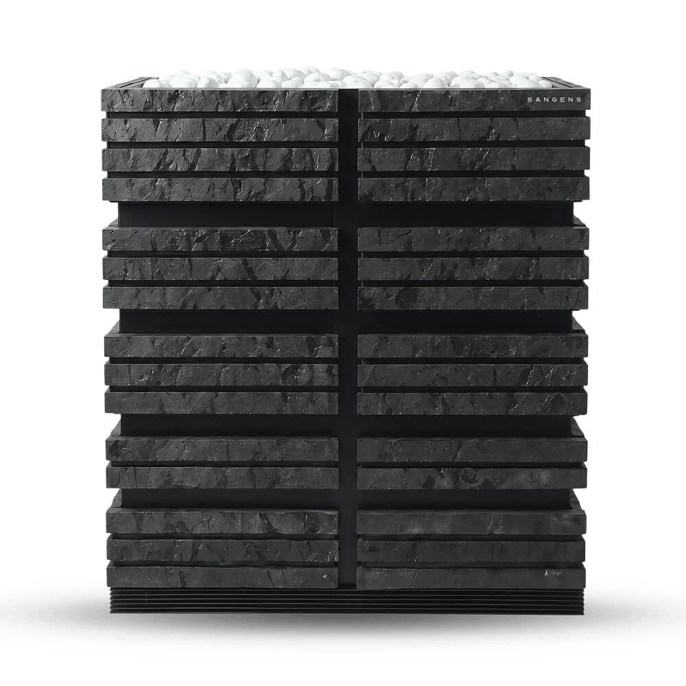 Электропечь Sangens W Brick Graphite для бани — кирпич графитового цвета, парная от 28 до 38 м³ (фото 3)