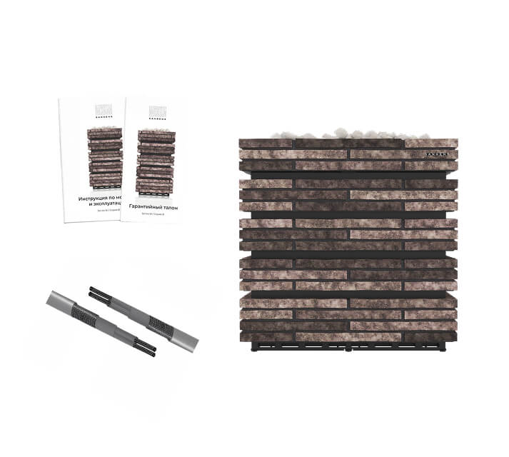 Электрическая печь для бани и сауны Sangens W30B Brick (Сангенс В30КИ Кирпич)-5 Электропечь Sangens W Brick для бани — кирпич, парная от 28 до 38 м³
