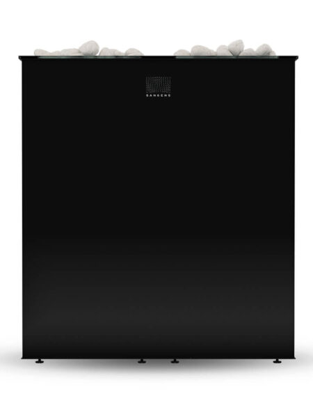 Электропечь Sangens W Glass Black для бани — чёрное стекло, парная от 28 до 38 м³ (фото 6)