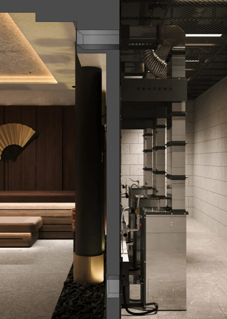 Система интеграции Sangens Spa System 2100 для бани — 9 кВт, 220/380В, парная до 17 м³, базовая линейка (фото 6)
